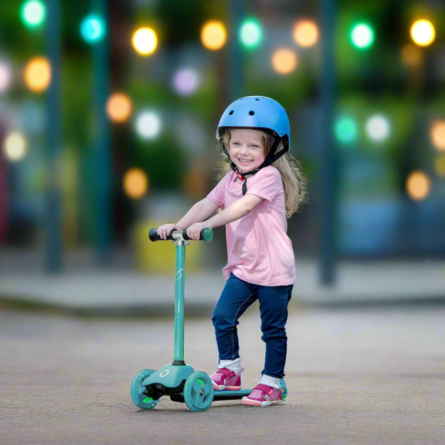 Evo EVO 3-in-1 Cruiser Scooter, Adjustable Handle Height, 3-Level Interchangeable Design, Scooter with Seat Convertible into 2-Wheel Scooter, Ideal First Scooter for Children from 1 Year – Bild 5