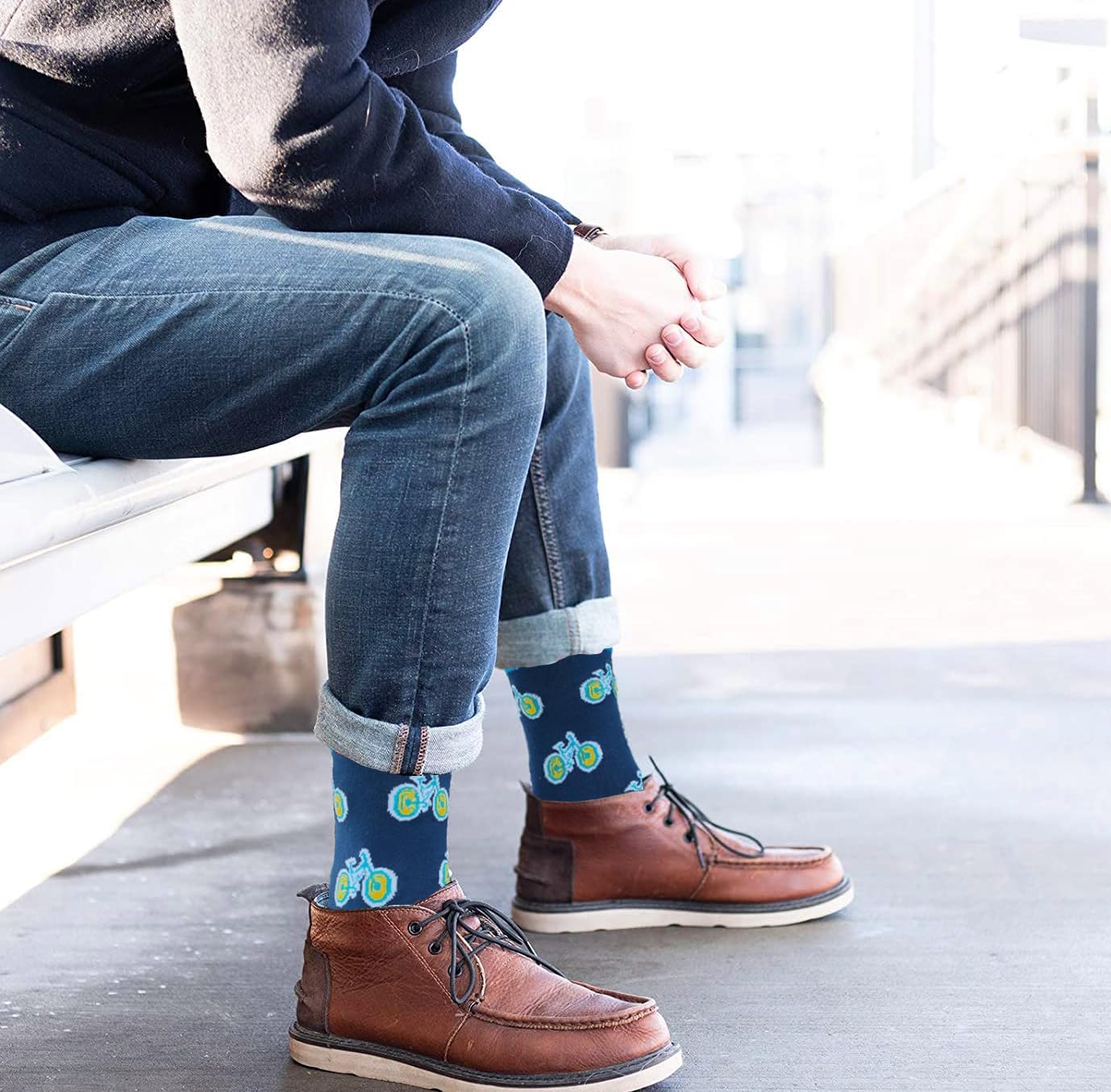 Men’s Funny Socks with Inscription (German Language), EU 43–46/UK 8.5–11.5, Gift for Birthday, Men’s Day, Father’s Day, for Dad, Grandpa, Friend, Brother, Boys – Bild 5