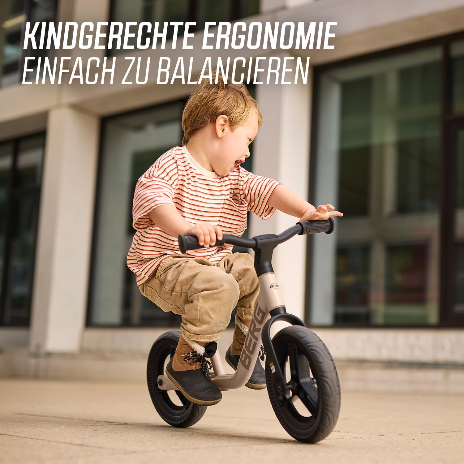 Berg MOOV 10 Balance Bike from 2 Years, 10 Inch Balance Bike up to 30 kg, Steering Wheel and Saddle Height Adjustable, Safe and Ultralight Walking Bike for Boys and Girls – Bild 8
