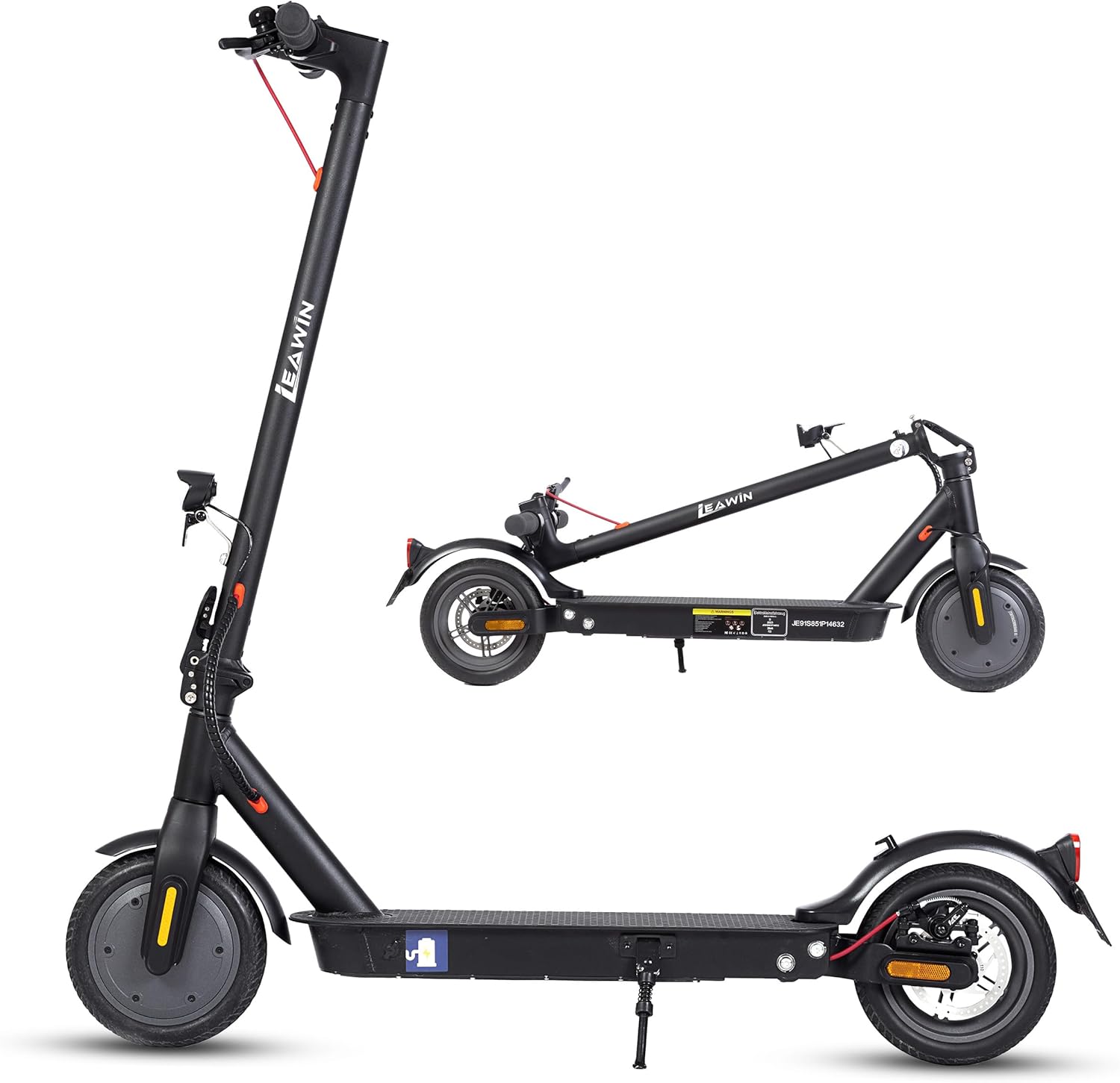 E-Scooter with Road Approval (ABE) 350W Motor 20km/h Range 25-40km E-ABS Disc Brake IP54 Foldable Dual Brake System LED Display for Commute Short Distance