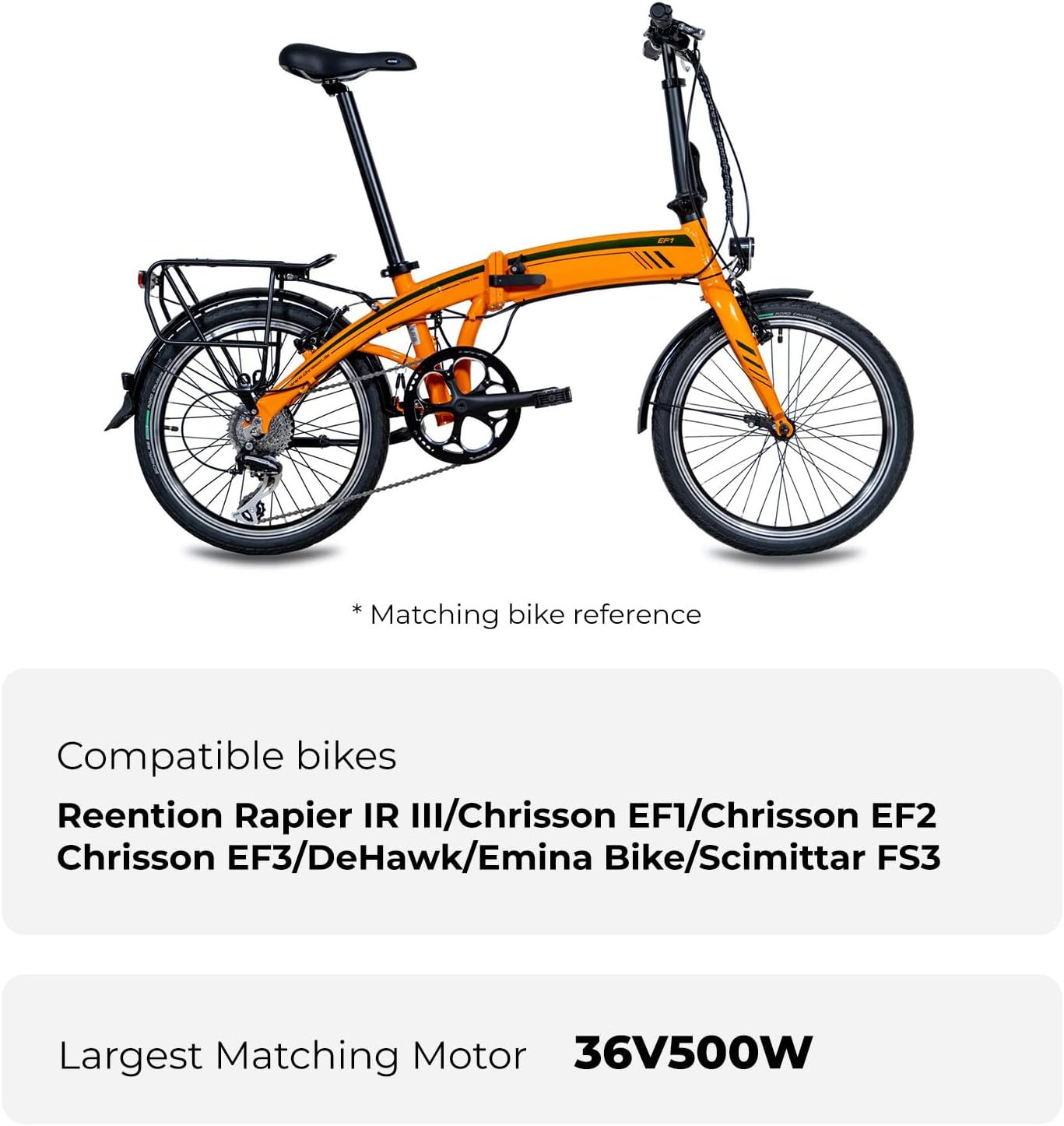 YOSE POWER Folding Bike Replacement Battery 36 V 10.5 Ah In-Frame Battery for 36 V 250 W / 350 W / 500 W Motor with USB Suitable for Reention Rapier IR III, DeHawk, Emina Bike – Bild 6