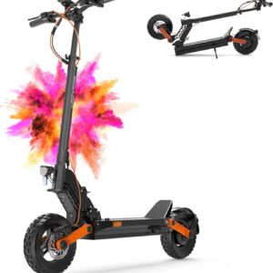 JOYOR E Roller S/F-Serie, Scooter Reichweite von 40-100 km, 150 kg Tragkraft Einzel/Doppelmotoren, E Scooter mit 10-Zoll-Geländereifen
