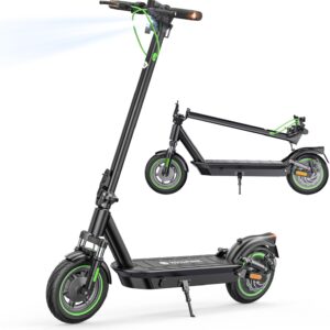 isinwheel E Scooter mit Straßenzulassung S9Pro S9MAX S10Plus, 8,5/10 Zoll bis 30/40/60KM Reichweit, Komfortable Stoßdämpfung, Duales Bremssystem, Elektroscooter für Erwachsene Pendeln