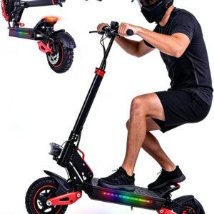 Autonomia di 55 KM Electric Scooter for Adults with Road Approval for Adults, Max. 20 km/h, 10.5 Inch Pneumatici, Doppio Ammortizzatore e Freni a Disco Anteriori e Posteriori, Regalo Quotidiano e Festivo