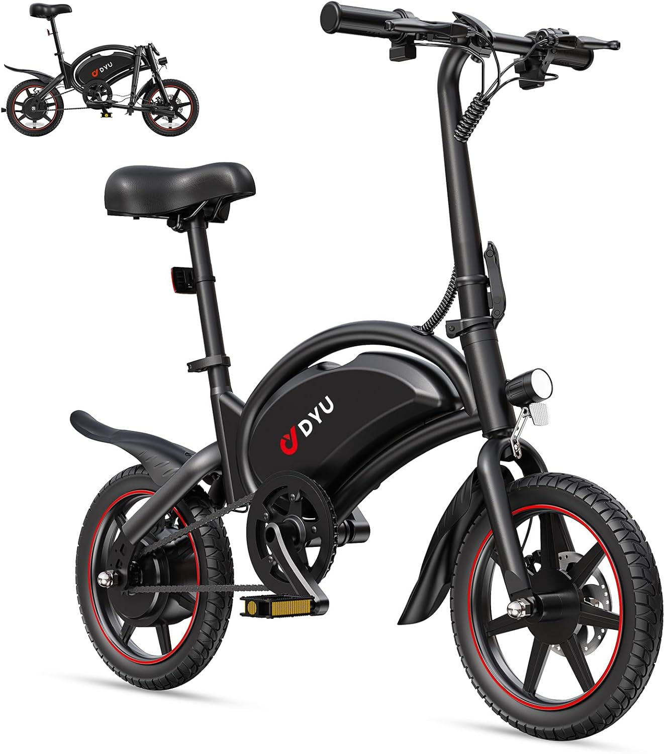 DYU D3S 14 Inch Mini Electric Bike – Bild 7