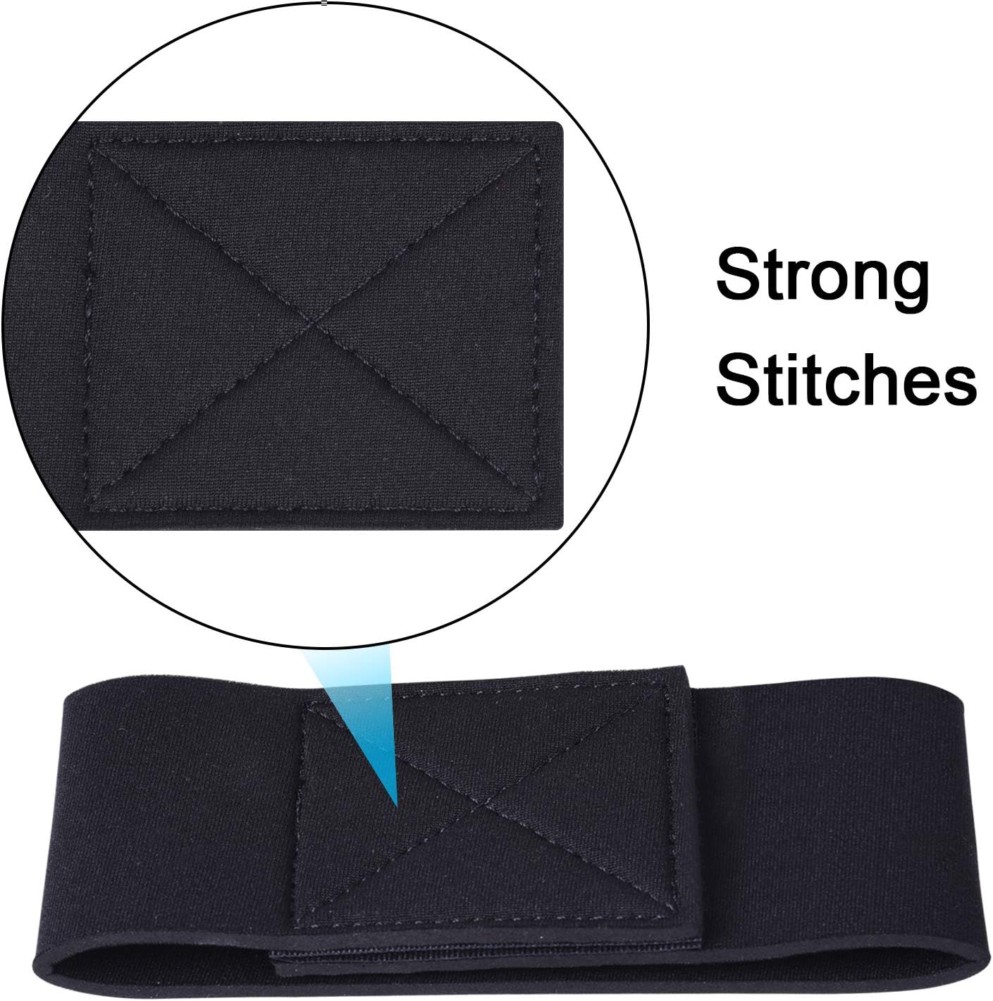 wisdompro Elastic Webbing 1 Pair 5 cm x 33 cm, Elastic for Tensioning Trouser Legs and Sleeves, Straps for Wading, Fishing, Cycling – Bild 6