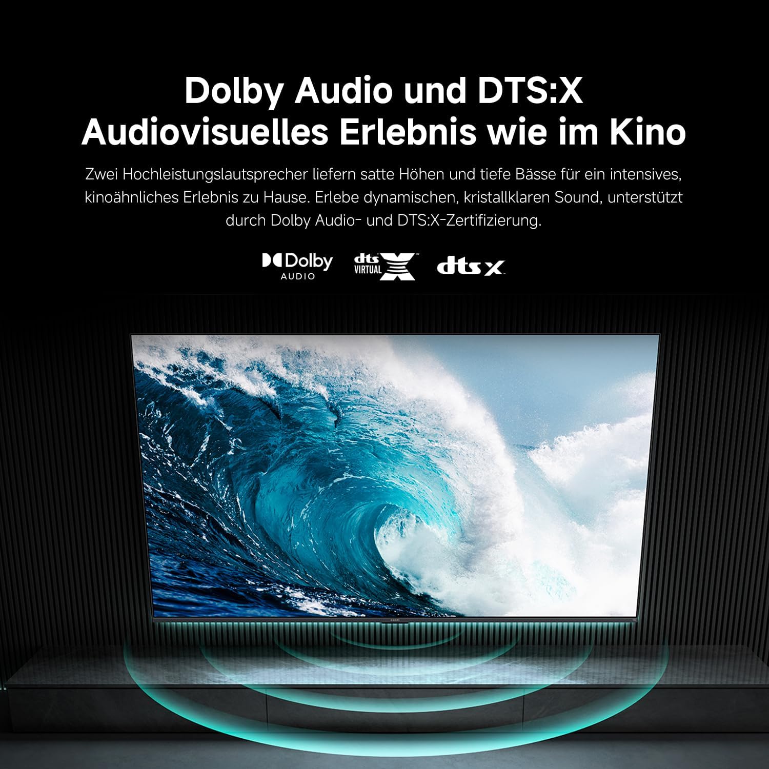 Xiaomi TV F 65, 65 Inch (165 cm), 4K UHD, Smart TV, Fire OS8, Triple Tuner DVB-C/S/S2/T/T2, HDR10, MEMC, 60Hz with 120Hz Game Boost Mode, Voice Control with Alexa, 2GB+32GB, Compatible with Apple AirPlay – Bild 9