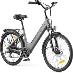 Touroll J1 ST/J2 27,5″ E Bike, Elektrofahrrad Trekkingrad E-Bike Herren Damen mit 561.6Wh Akku,100km, 250W Motor, E-Fahrrad mit 7-Gang-Getriebe, Pedelec Citybike EBike für Erwachsene