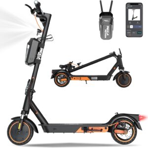 MEGA MOTION E-Scooter with Road Legal, Electric Scooter with App, Max Speed 20 km/h, 7.8 Ah Battery, 15 kg Weight, Foldable, Dual Brake, Two Shock Absorbers, Suitable for Adults