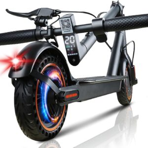 QNQ 2026 E Scooter, Electric Scooter for Adults, 8.5 Inch Honeycomb Tyres, LED Display, App Function, Max 20-30 km Range 20 km/h, 120 kg Load, Dual Brake System, Foldable for Commuter E Scooter