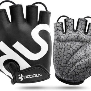 KONVINIT Cycling Gloves Men Women Summer Cycling Gloves Half Finger Cycling Gloves Leisure for Mountain Bike, Road Bike, Downhill, Commuter, Cyclist, Kayak, Scooter, Sailing, Rudder