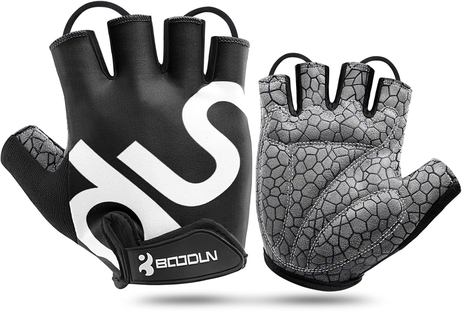 KONVINIT Cycling Gloves Men Women Summer Cycling Gloves Half Finger Cycling Gloves Leisure for Mountain Bike, Road Bike, Downhill, Commuter, Cyclist, Kayak, Scooter, Sailing, Rudder