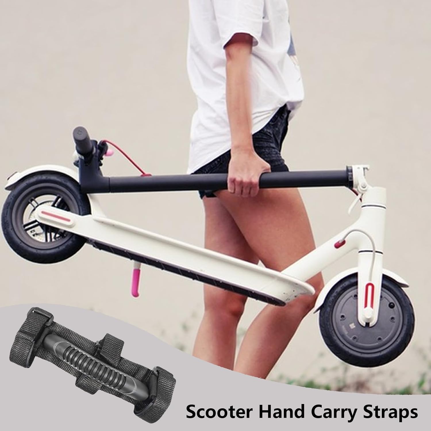 Scooter Straps - Portable Carry Handle | Adjustable Wrist for Electric Scooter Makes Lifting and Carrying Easy and Safe - Adult Accessories – Bild 2