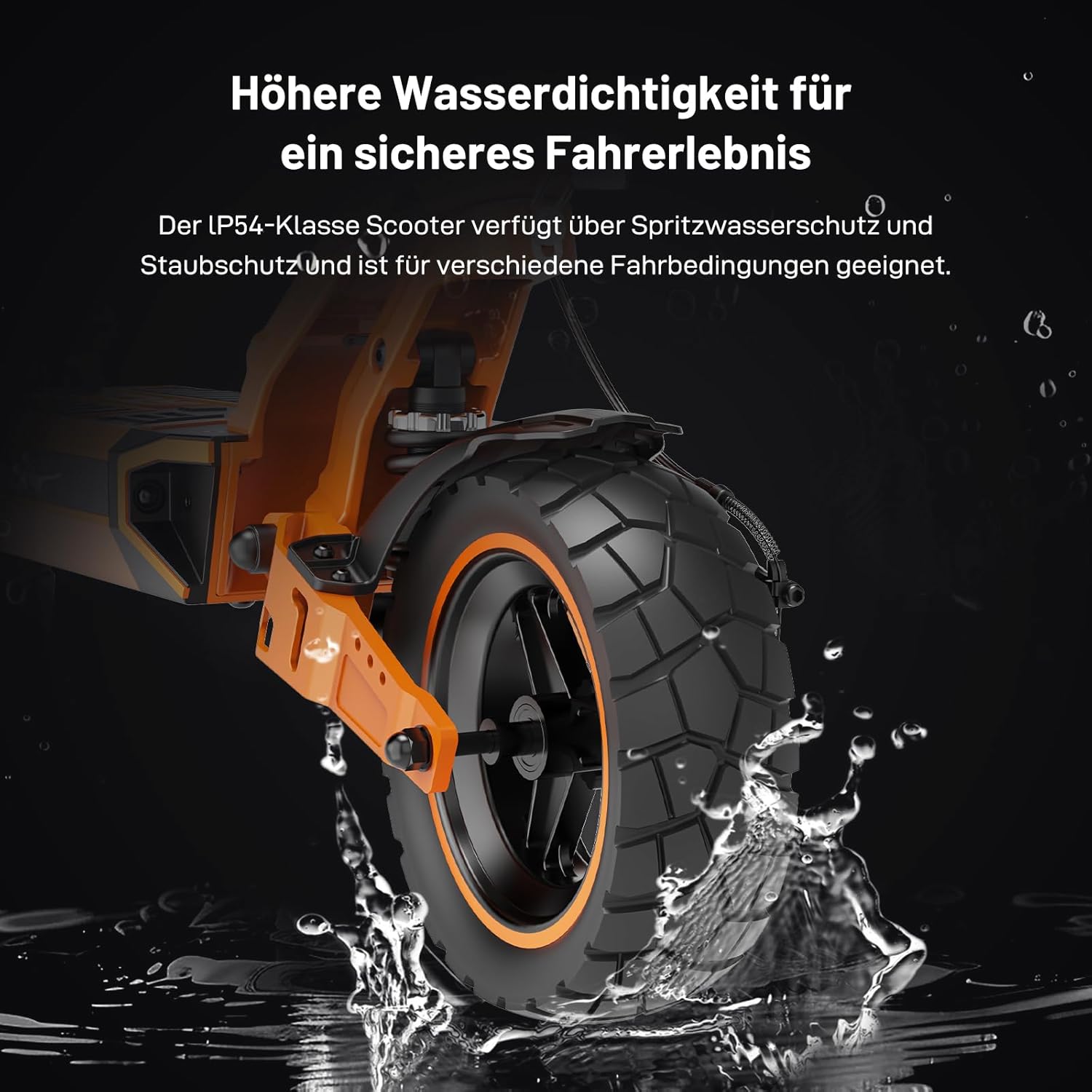 RCB D7/D7PRO(Ultra) E-Scooter, Electric Scooter for Adults with Road Approval (ABE), NFC/Indicator/App, 26% Incline 500W Motor Tip 1600.80-130 KM, 20.8-27 Ah, 10 Inch Self-Repairing Gel Tyres – Bild 12