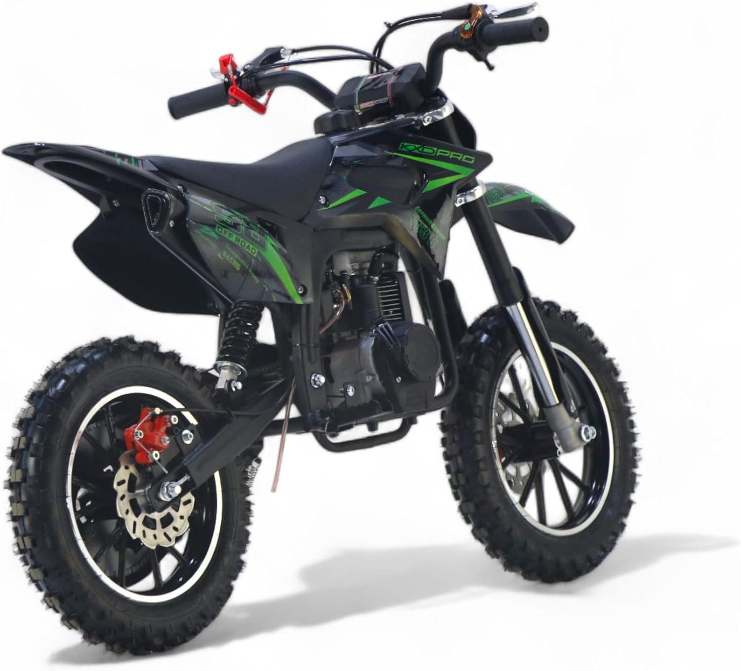 KXD 701A/706A/708A/703A /705 49cc 2/4-Stroke Dirt Bike Pocket Dirt Bike Motocross Motorcycle Cross 49 cc Motor Dirt Bike Pocket Bike (Green, KXD 703B 4-Stroke 49cc PullStarter "Offroad Racing 58) – Bild 9