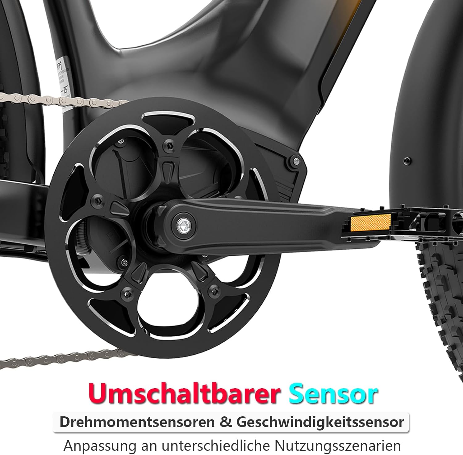 LANKELEISI MG600 Plus E Bike Damen 26 Zoll Tiefeinsteiger Fat Bike Elektrofahrräder mit 48V 20Ah Akku, Reichweite Bis zu 150KM, 7-Gang Ebike Herren für Trail, Schnee & Strand – Bild 5