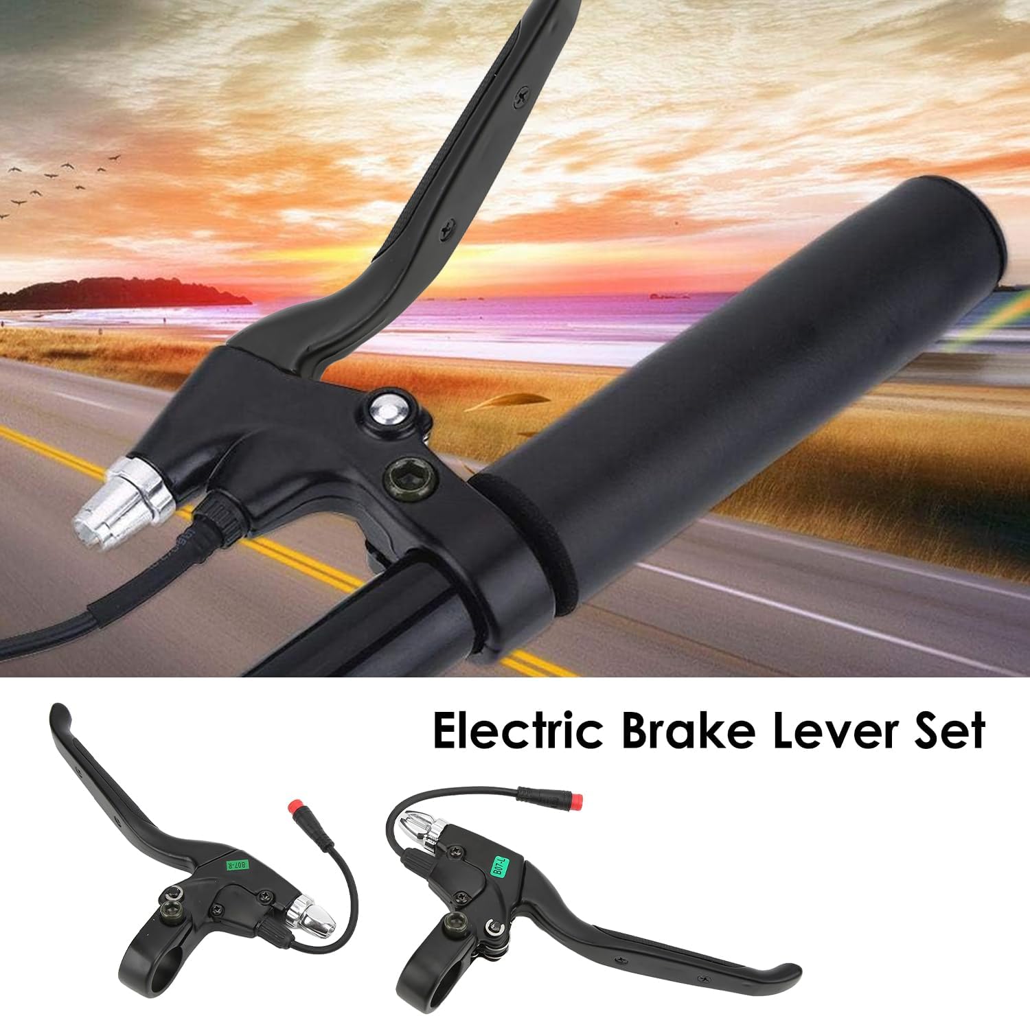 1 Pair Electric Scooter Brake Lever, Aluminium Alloy Left Brake Right Handbrake with 2-Pin Waterproof Connector 10 Inch 2 Wheel Electric Scooter Brake Handle Right Brake Handles for M4/M4 PRO – Bild 5