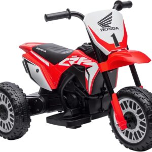 HOMCOM Electric Children’s Motorbike with Horn, Startup Music, Children’s Electric Motorcycle for Children from 1.5-3 Years, Red