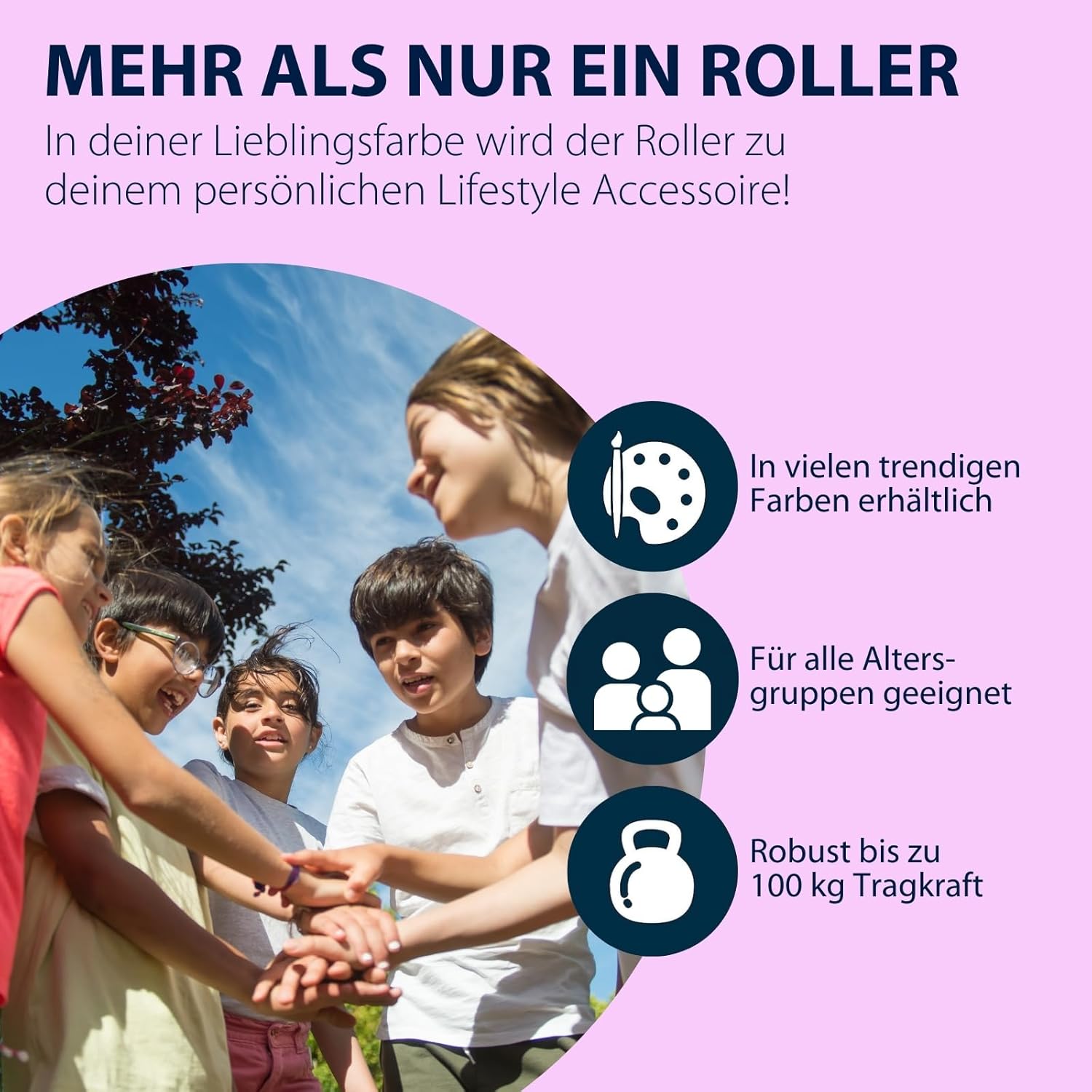 HUDORA BigWheel Pure Scooter - Sturdy Aluminium Scooter with Stand - Height-Adjustable & Foldable City Scooter for up to 100 kg - Scooter for Teenagers and Adults – Bild 6