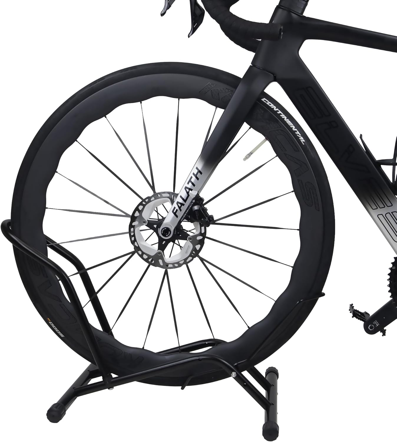 MEGHNA Bicycle Stand Professional Floor Freestanding Stand Holder Mounting Bicycle Park Stand for Mountain Bike Road Bike MTB Black – Bild 7