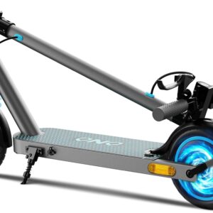 QNQ E Scooter, Elektroroller für Erwachsene, 8,5 Zoll, 20-35 km Reichweite, 10,4AH Batterie, Faltbarer e Roller, APP-Steuerung, Doppelbremse, Doppelstoßdämpfer, Max 120kg