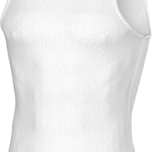 INBIKE Lightweight Mesh Cycling Jersey Men’s Sleeveless Breathable Summer Reflective Road Bike Jersey Short Sleeve Cycling Vest Black White Grey