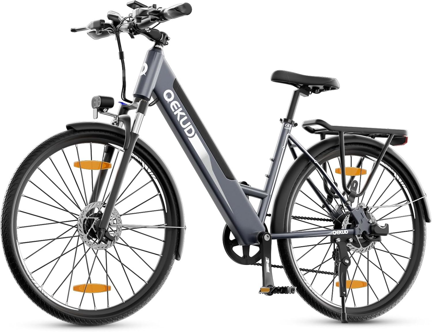 Electric Bicycle, E-Bike Trekking Bike E-City Bike, 36 V 12.5 Ah Li-Ion Battery Mountain Bike Commuter Bike, LCD Display, Range up to 100 Km, EU Compliant, with App