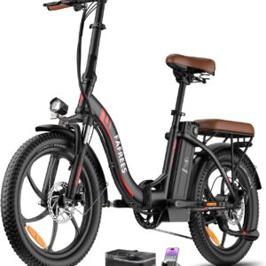 Fafrees F20 Pro E-Bike, Folding Bike, Electric Bike, 20 x 3.0 Inches, Ebike Men’s 36 V 18 Ah Battery Range 150 Km, Pedelec 250 W, Women’s E Bike 25 km/h, Bicycle Load 150 kg