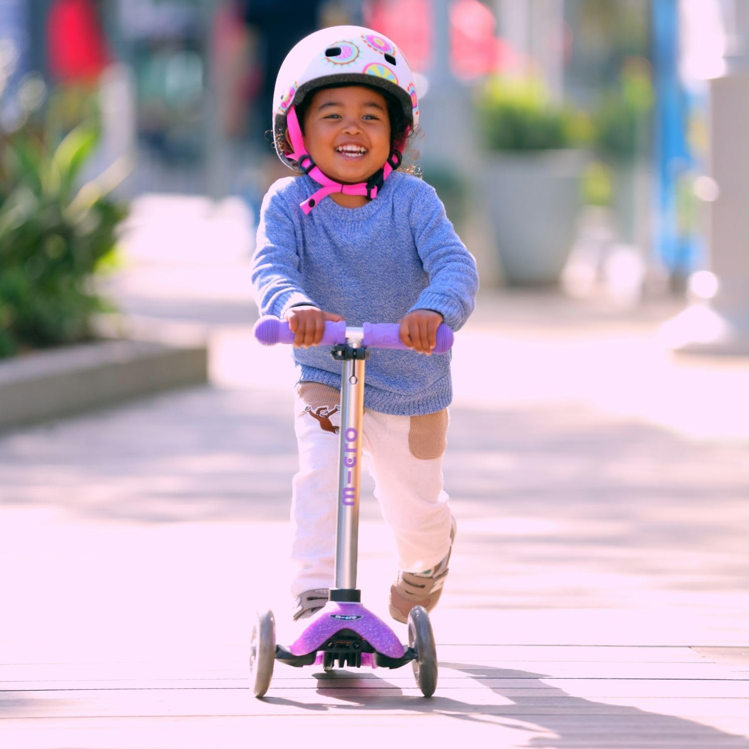 micro™ Mini Micro Deluxe Fairy Glitter LED, Height Adjustable, The Original, Children's Scooter from 2 Years, Includes LED Wheels, Boys and Girls 2-5 Years – Bild 2