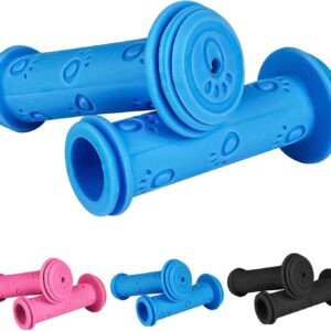 URAQT Fahrradgriffe Kinder,22 mm Lenkergriffe Fahrrad Kinder mit Höchster Sicherheit Prallschutz Kinderfahrradgriffe Gummi Grips für Roller Dreirad Kinder Laufrad Kinderfahrrad