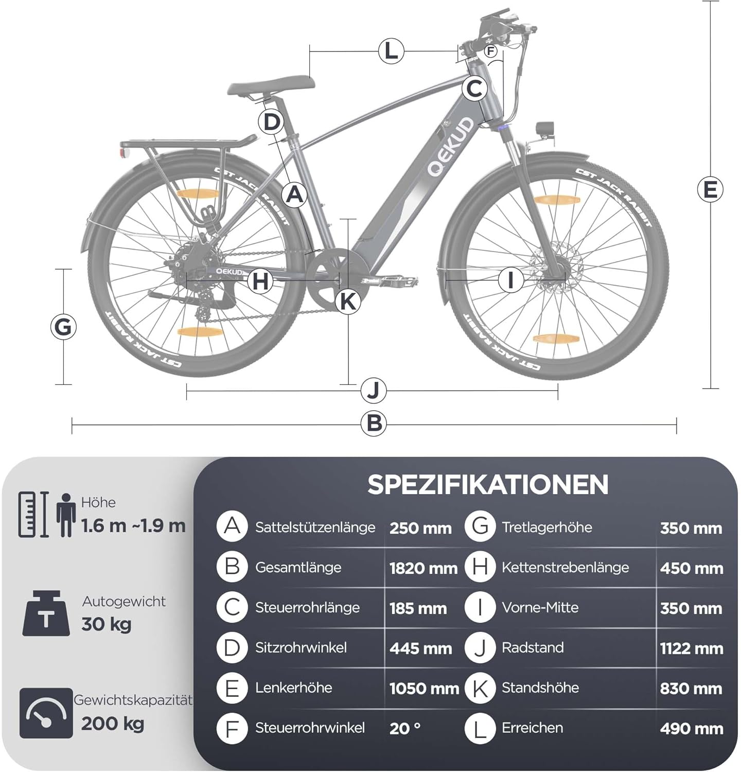27M204 E-Bike 27.5“ Cityräder Elektrofahrrad, 36V/12Ah Akku ebike,250W Motor, Reichweite 100km bis 25 km/h,Elektrofahrrad mit APP – Bild 2