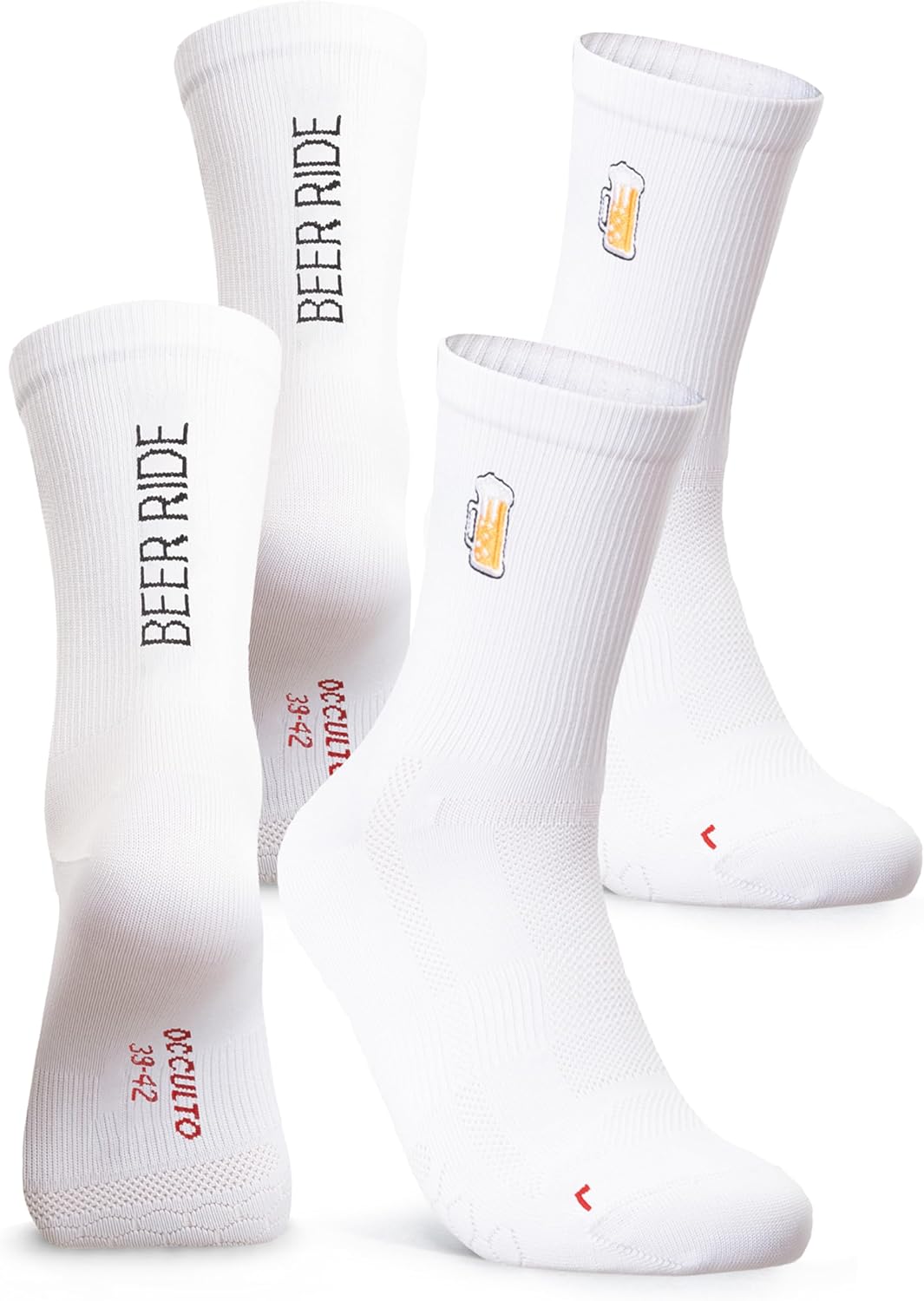 Occulto Men's & Women's Motif Road Cycling Socks Pack of 2 (Model: Mathieu), Cycling Socks
