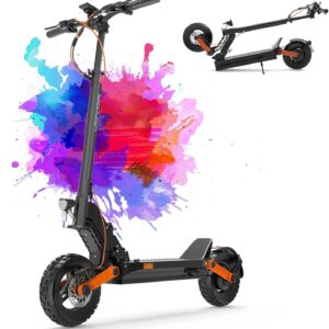 JOYOR Electric Scooter S Series, Escooter 48/60V 13/18/26Ah Range 40-90 Km, Mechanical/Hydraulic Brake System and Double Shock Absorption, Foldable E Scooter with 10 Inch Tyres