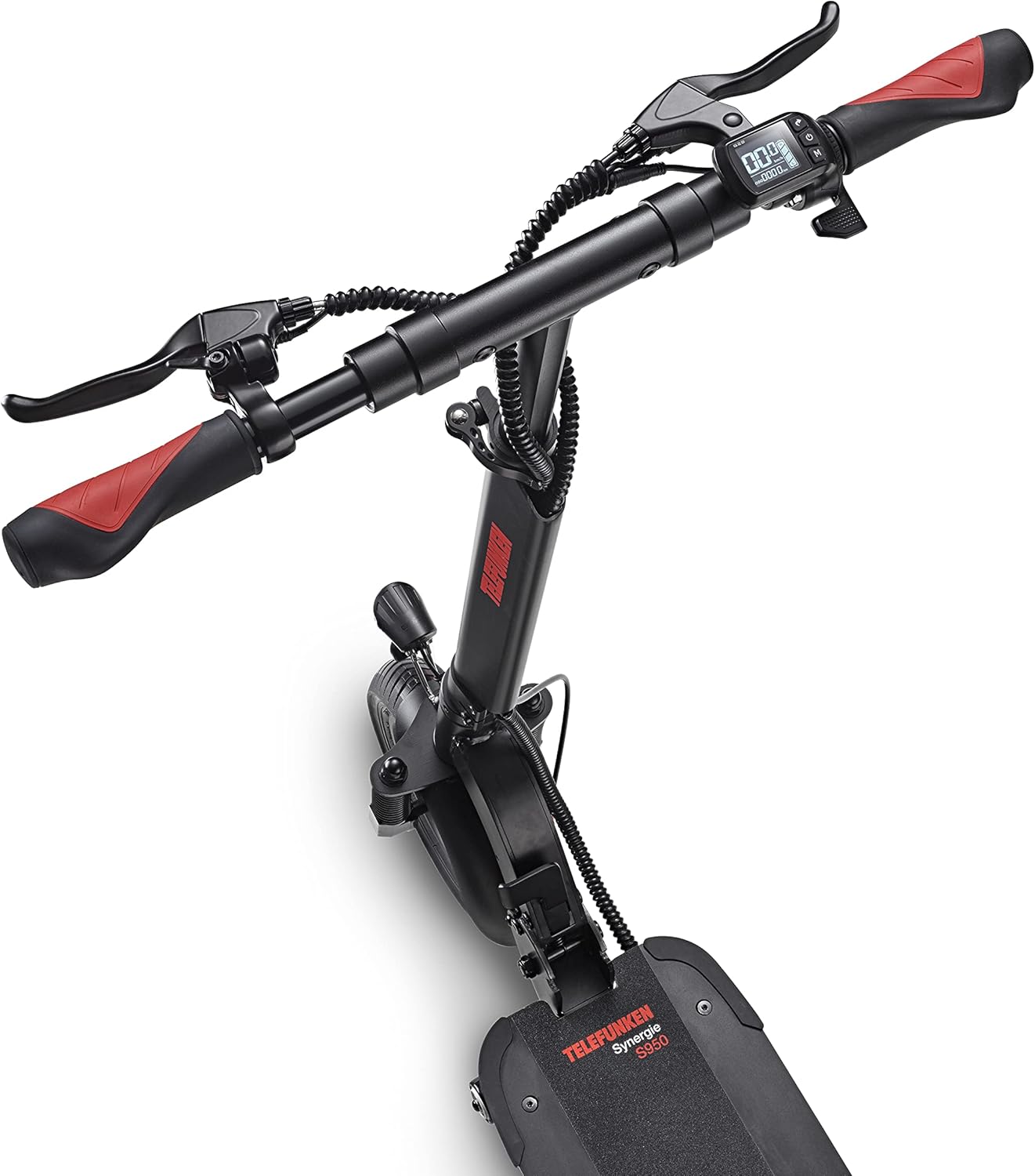 Telefunken Synergie S950 E-Scooter with Road Approval ABE Full Suspension Electric Scooter with 50 km Range, 10 Inch Pneumatic Tyres and Disc Brakes – Bild 9