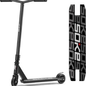SOKE Stunt Scooter GO! Kick-Scooter mit ABEC 9 Kugellager Tretroller Trick Roller für Erwachsene und Kinder Zweirad Freestyle Cityroller | 2 Räder | Tragkraft 100kg