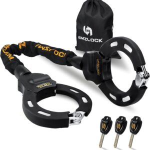 E Scooter Lock, Handcuff Lock for E Scooter, 8 mm Thick Chain Lock for Xiaomi Scooter/Ninbot Scooter, Ideal for Electric Scooter and Bicycle