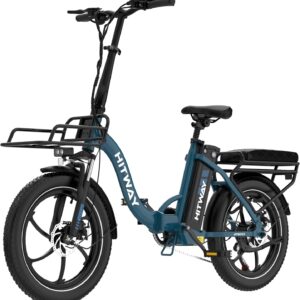 HITWAY E Bike, Ebike mit 250W Motor, Elektrofahrrad 20 Zoll, E-Bike mit 70-150km Reichweite, 7-Gang, APP-Steuerung, faltbar, IP54 wasserdicht, Pedelec