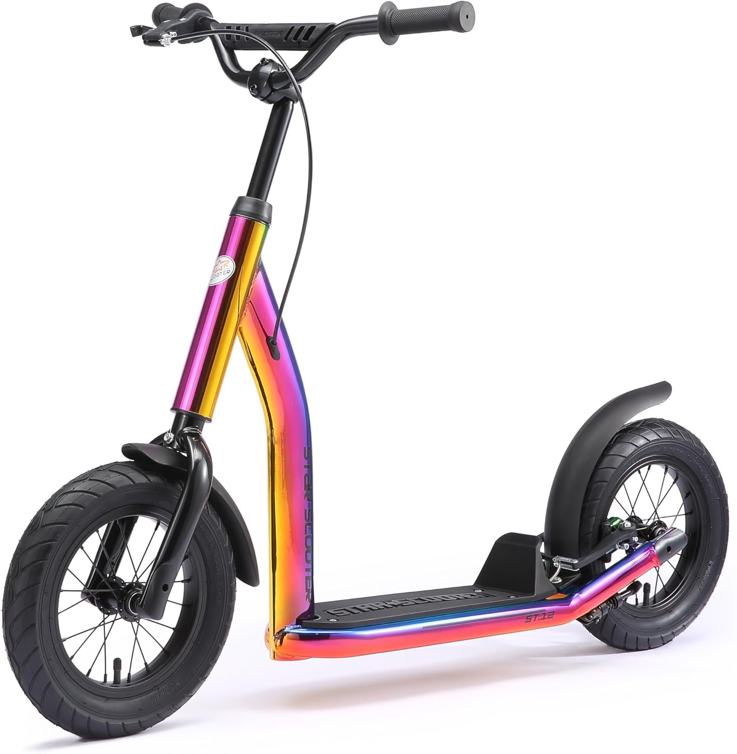 STAR SCOOTER Children's Scooter from 7 Years City Kick Scooter Pneumatic Tyres Height Adjustable 12 Inch New Gen – Bild 8