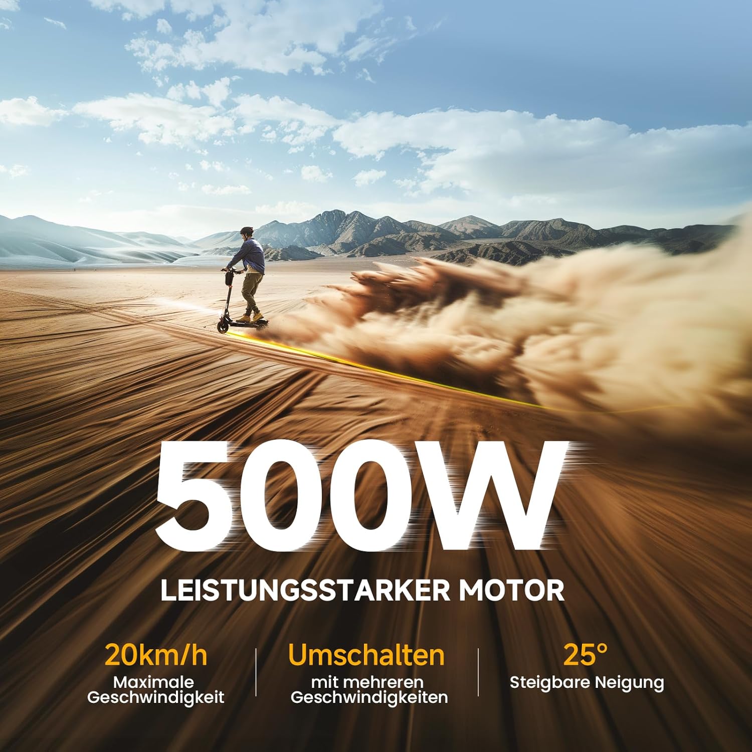 CIRCOOTER M2 E Scooter with Road Legal, 10 Inch Off-Road E-Scooter, Up to 60-70 km Range, Indicator, Up to 150 kg Load Capacity, Foldable Electric Scooter for Adults & Commuters – Bild 2