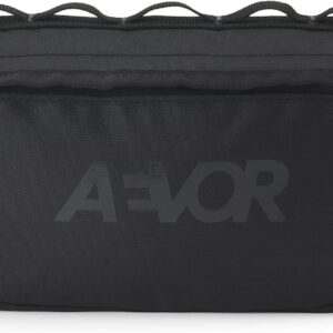 AEVOR Bar Bag Mini Black Eclipse – Handlebar Bag Bicycle – Water-Repellent – 1 L Volume – 2 Inner Pockets – Sustainable – PFC-Free Impregnation