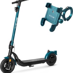 SoFlow – SO2 Air 3rd Gen Foldable 10 Inch E-Scooter + Mobile Phone Holder with German Road Legal High Load Capacity up to 150 kg Long Range 40 km Top Speed 20 km/h