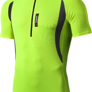 MEETWEE Men’s Cycling Jersey, Short Sleeve/Long Sleeve, Cycling Clothing, Bicycle Jersey, T Shirt for Men, Breathable Cycling Jersey, Quick Drying Cycling Clothing