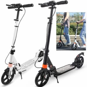 Scooter Adult Foldable Children’s Scooter City Scooter 3 Height Adjustable Kick Scooter with Handbrake for Teenagers Children’s Scooter City Scooter