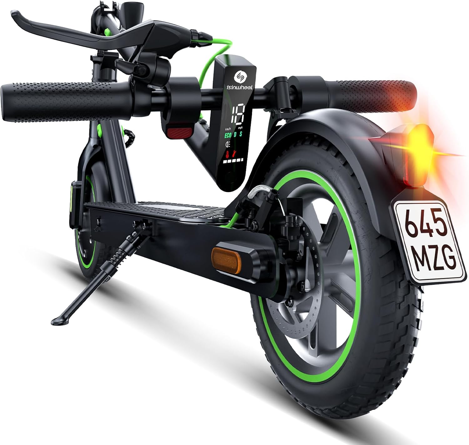 E Scooter mit Straßenzulassung, 350W Motor E Roller mit App, 30KM Reichweite, Elektroroller 120kg Tragkraft, Faltbarer Elektroscooter Erwachsene für den Pendlerverkehr, Mit Electric Scooter-Tasche – Bild 4