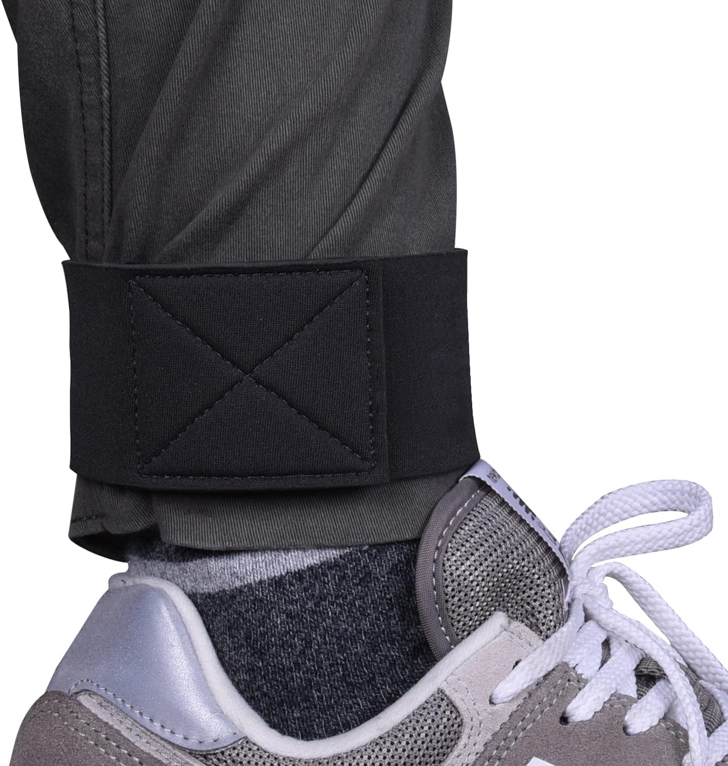 wisdompro Elastic Webbing 1 Pair 5 cm x 33 cm, Elastic for Tensioning Trouser Legs and Sleeves, Straps for Wading, Fishing, Cycling