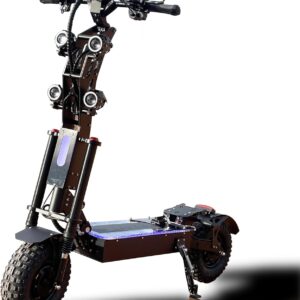 HWWH P4 E Scooter Electric Scooter Fast Adult 13 Inch 3-Speed Gear Double Motor NFC Start 72 V/50 Ah Lithium Battery Max Range 140 km