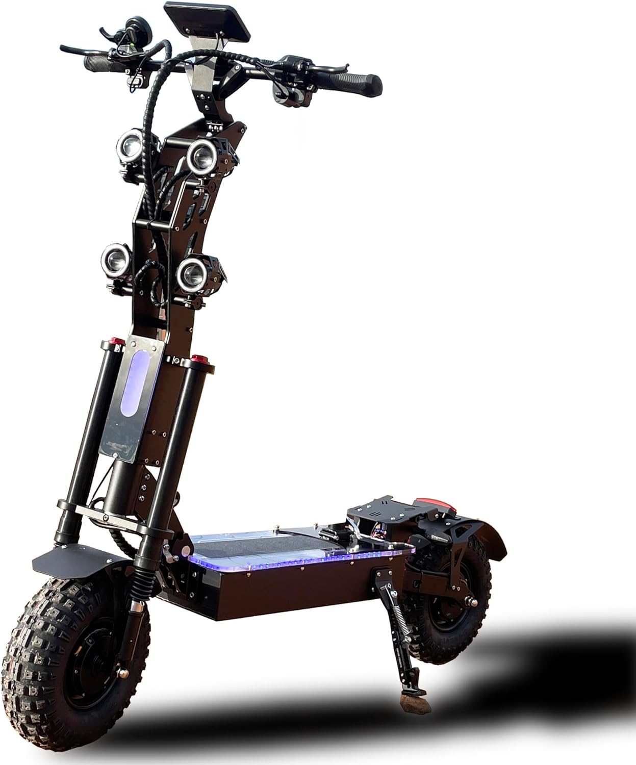 HWWH P4 E Scooter Electric Scooter Fast Adult 13 Inch 3-Speed Gear Double Motor NFC Start 72 V/50 Ah Lithium Battery Max Range 140 km