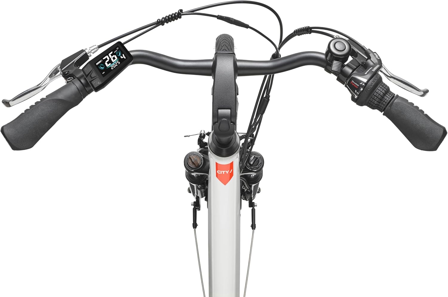 TELEFUNKEN E-Bike Women's 28 Inch Electric Bicycle Front Motor 7-Speed Shimano Derailleur Gears V-Brakes Pedelec City Bike RC826 Multitalent Includes Armoured Cable Lock – Bild 4