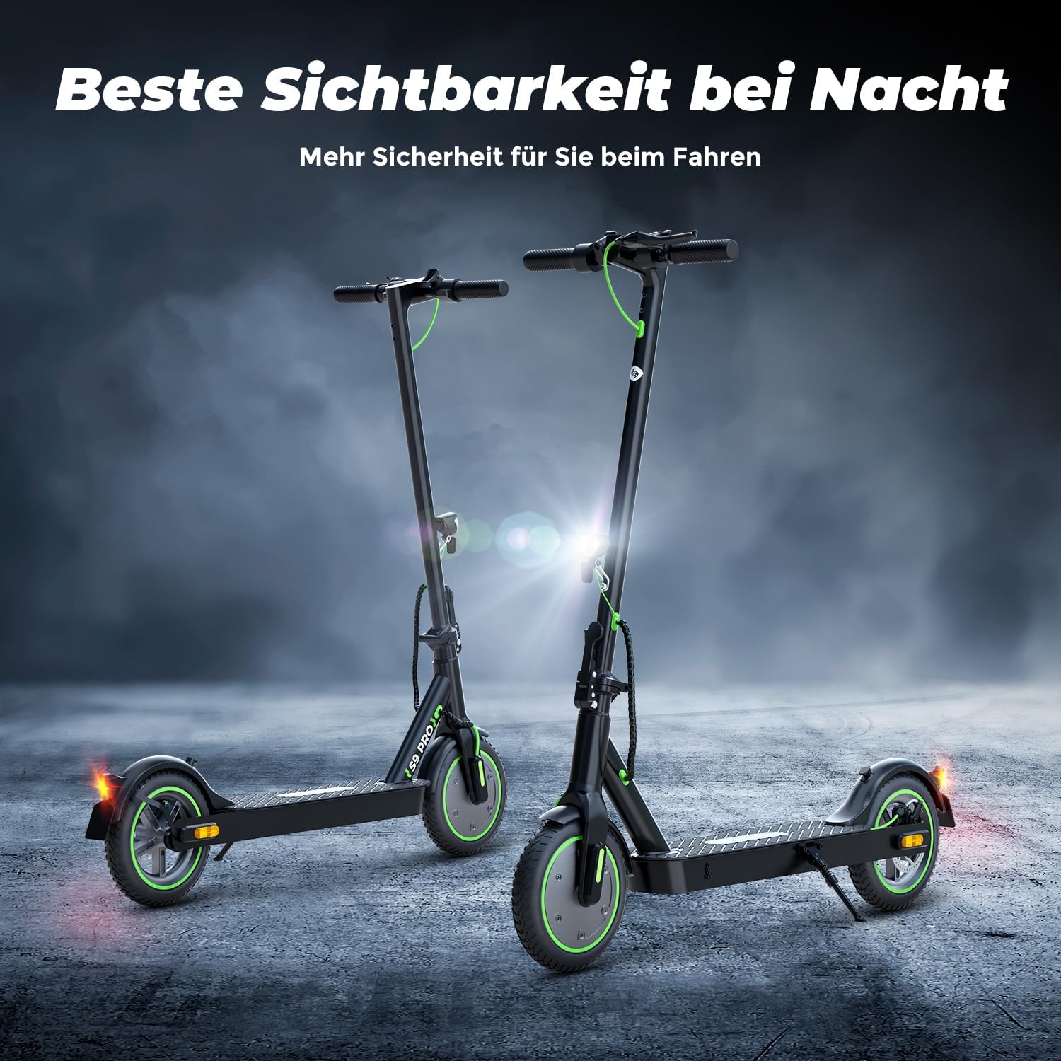 E Scooter mit Straßenzulassung, 350W Motor E Roller mit App, 30KM Reichweite, Elektroroller 120kg Tragkraft, Faltbarer Elektroscooter Erwachsene für den Pendlerverkehr, Mit Electric Scooter-Tasche – Bild 8