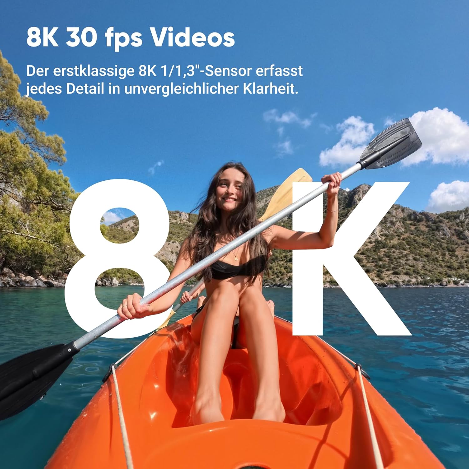 Insta360 Ace Pro 2 Bike Bundle - 8K Waterproof Action Camera with Leica Developed, 1/1.3 Inch Sensor, Dual AI Chip System, Leading Low Light Performance, Best Audio, Flip Screen & AI Editing – Bild 8